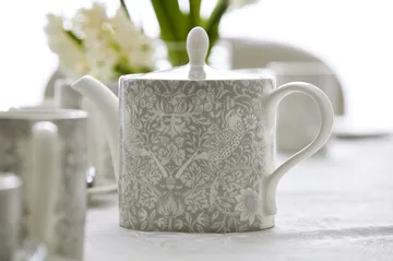 Bule de chá Strawberry Thief 1,1 litros - Cinza - Spode