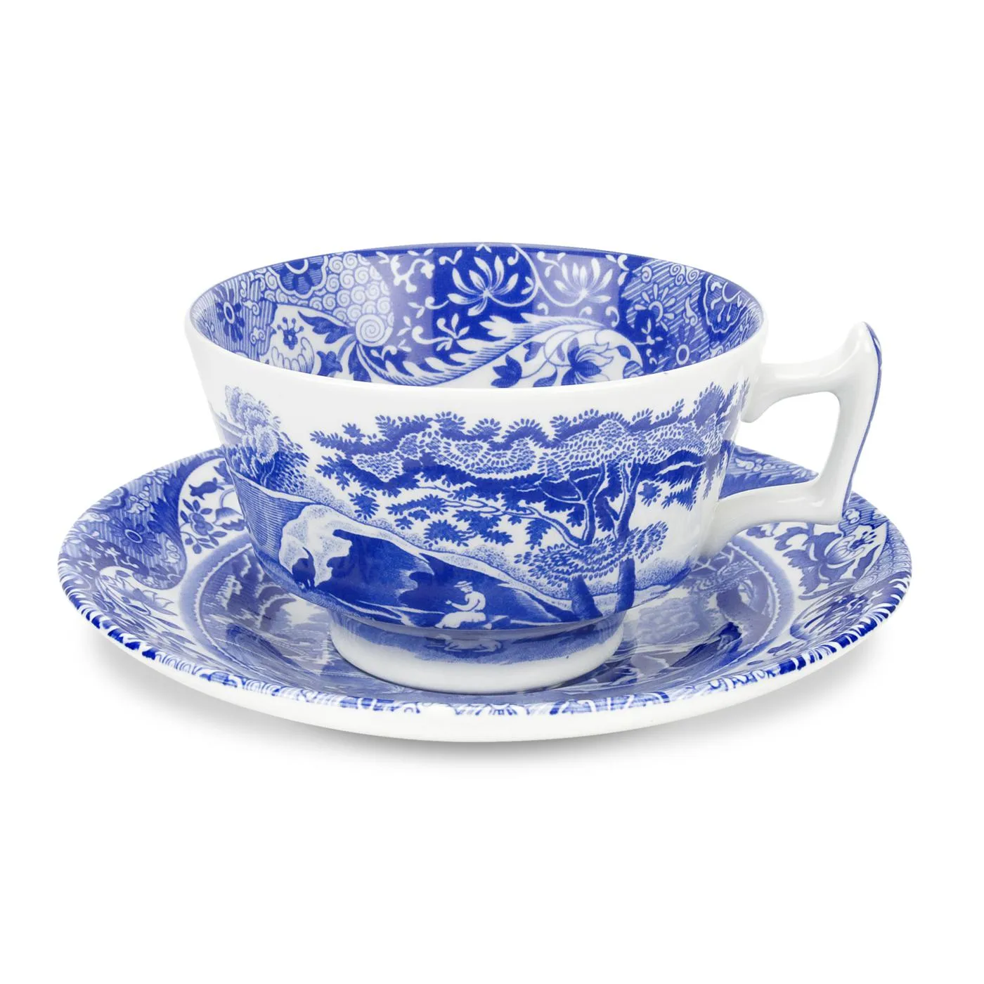 Chávena de chá e pires Blue Italian, 20 cl/ 7 oz Spode