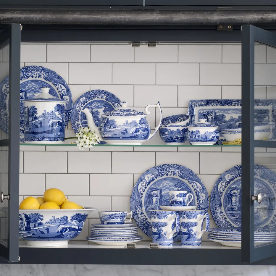 Chávena e pires jumbo Blue Italian, 56 cl/ 20 oz Spode