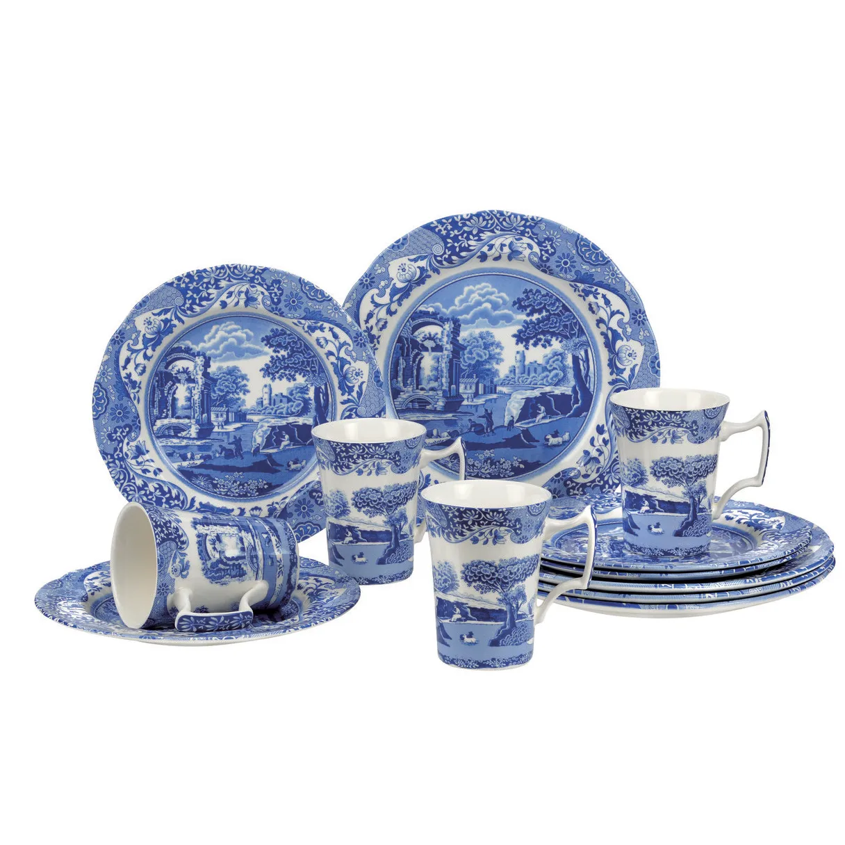 Conjunto de 12 peças Blue Italian 12 , 12 unidades Spode