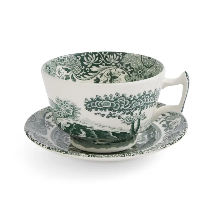 Heritage Green Italian chávena com pires - Verde, pequeno-almoço, 0,28 L - Spode