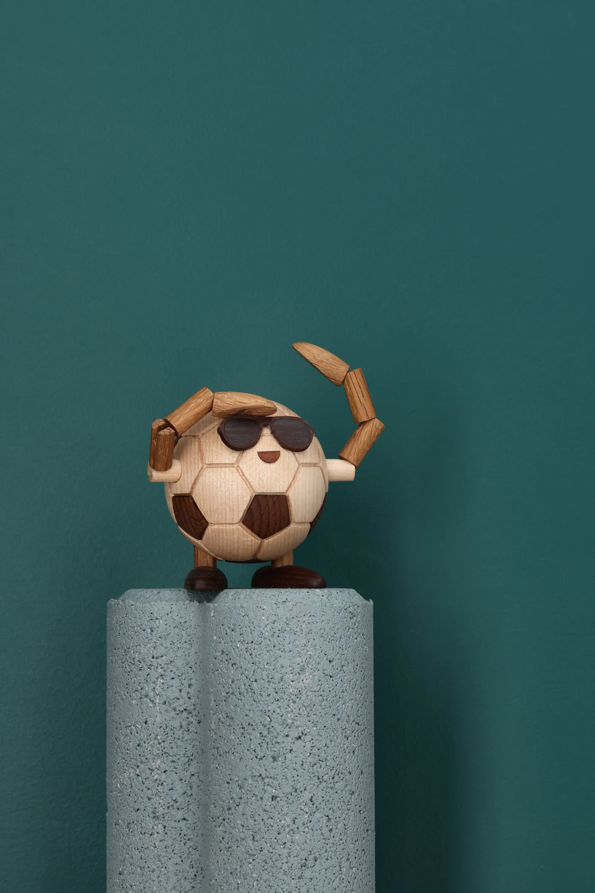Billy Ball figura de futebol, Bege, 8x6,5x6,7 cm Spring Copenhagen