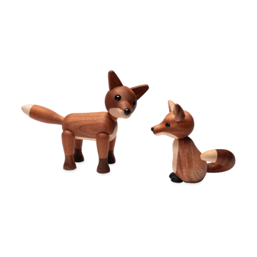 Foxy decoração de raposa 12 cm - Mogno - Spring Copenhagen