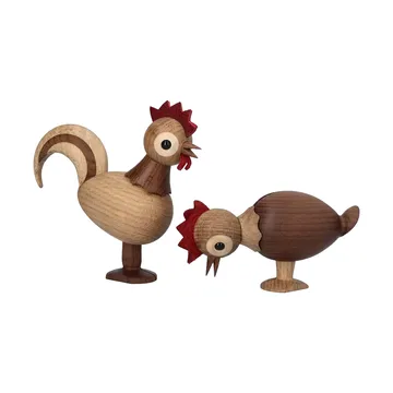Rise figura de galo - Bege, 4,2x12x10,5 cm - Spring Copenhagen