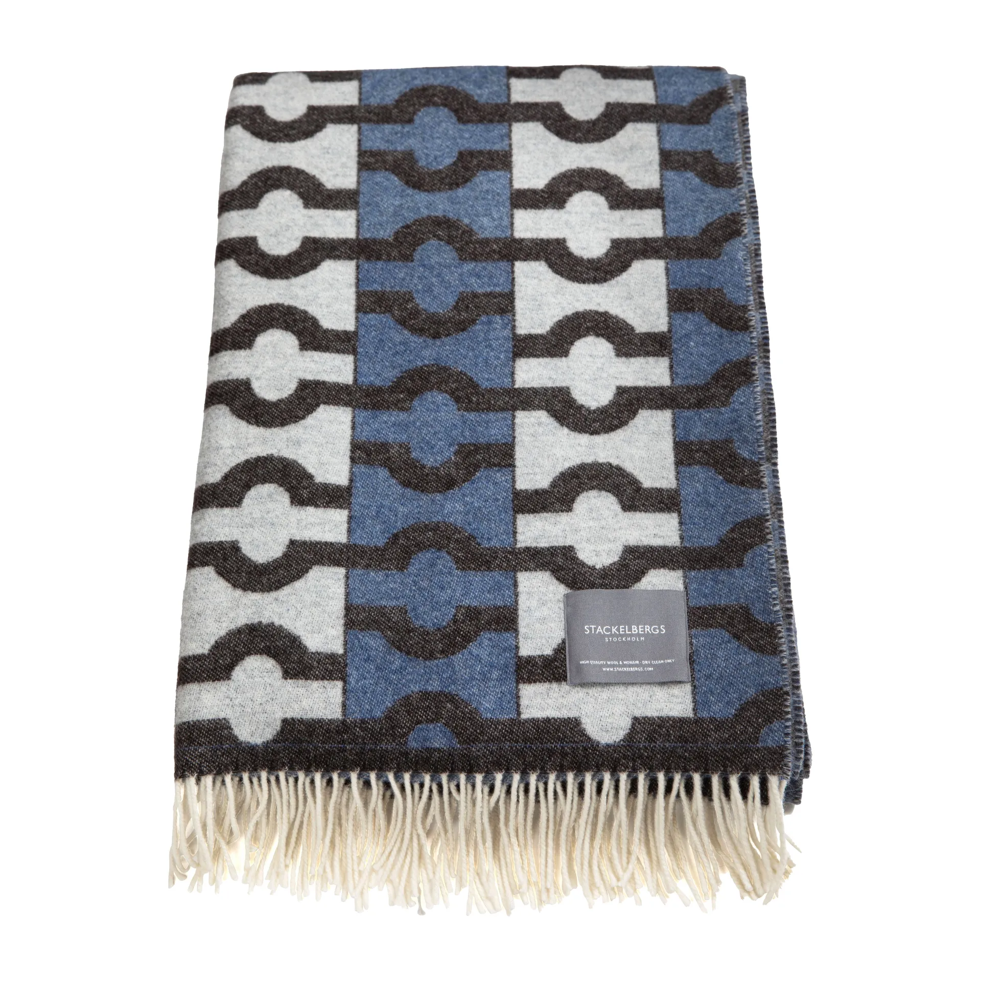 Wallpaper manta, Azul. marrom & branco Stackelbergs