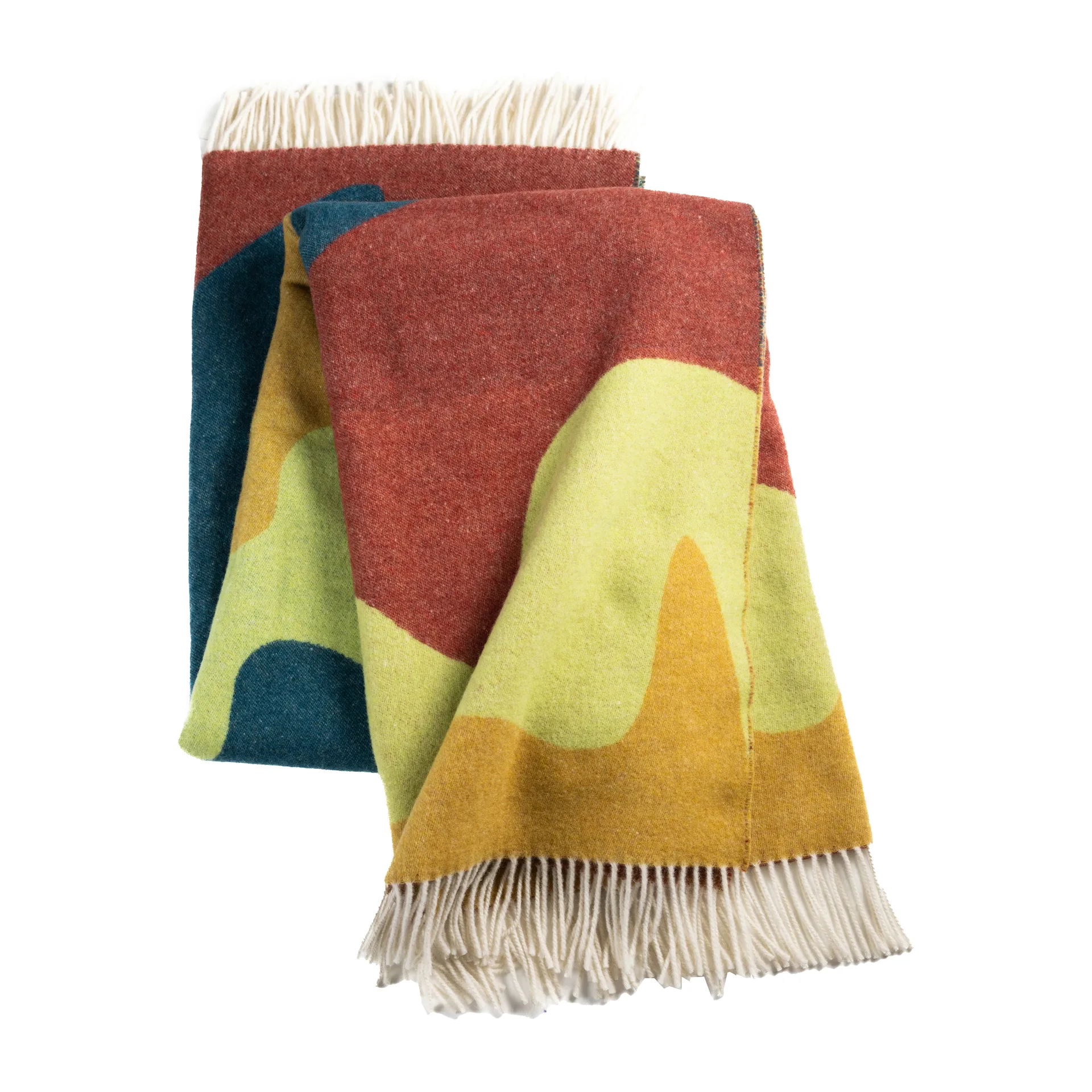 Wave manta, Lime-ocra-petrol & wine waves Stackelbergs