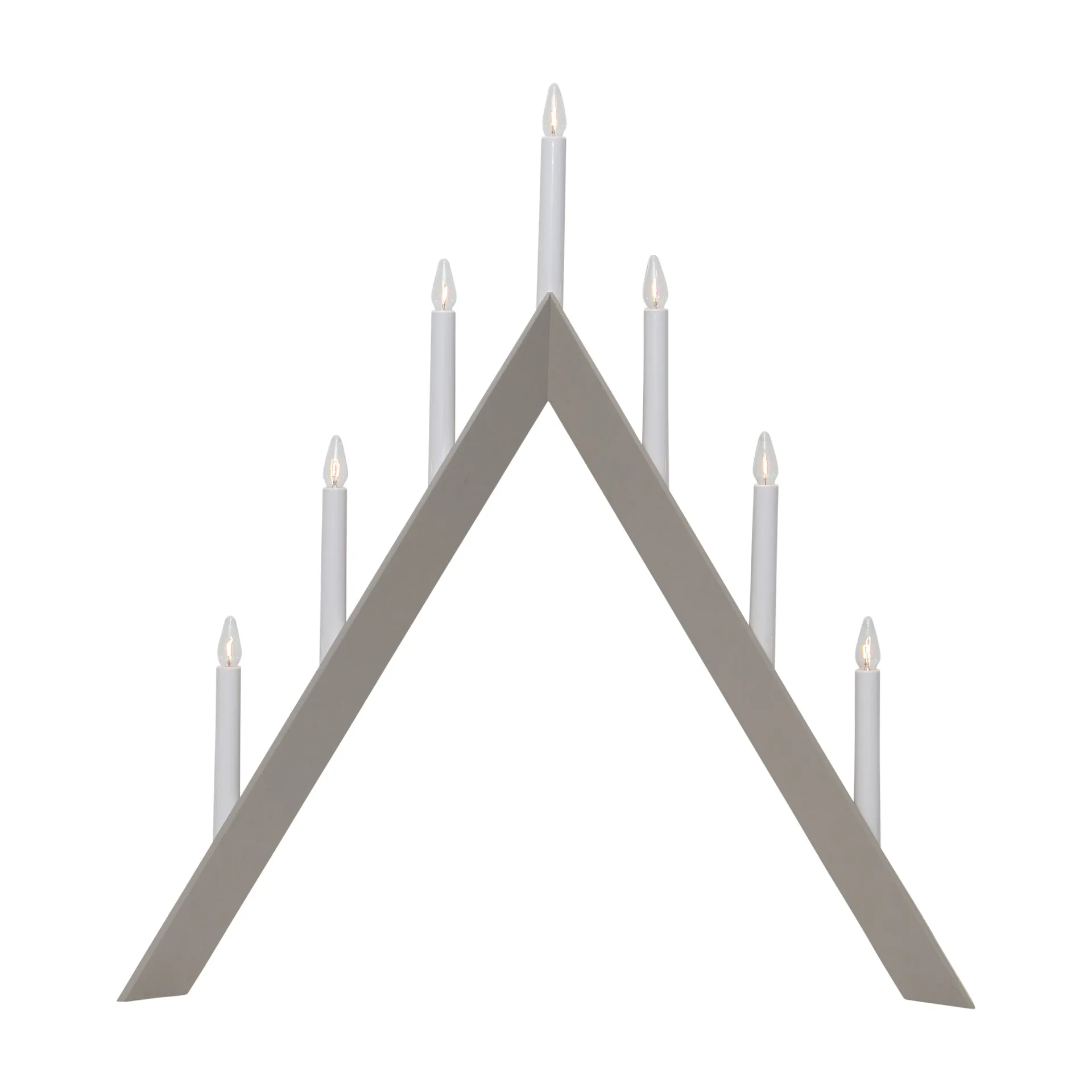 Arrow candelabro de Advento 64,5 cm, Bege Star Trading