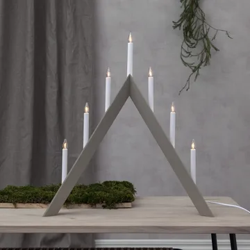 Arrow candelabro de Advento 64,5 cm - Bege - Star Trading