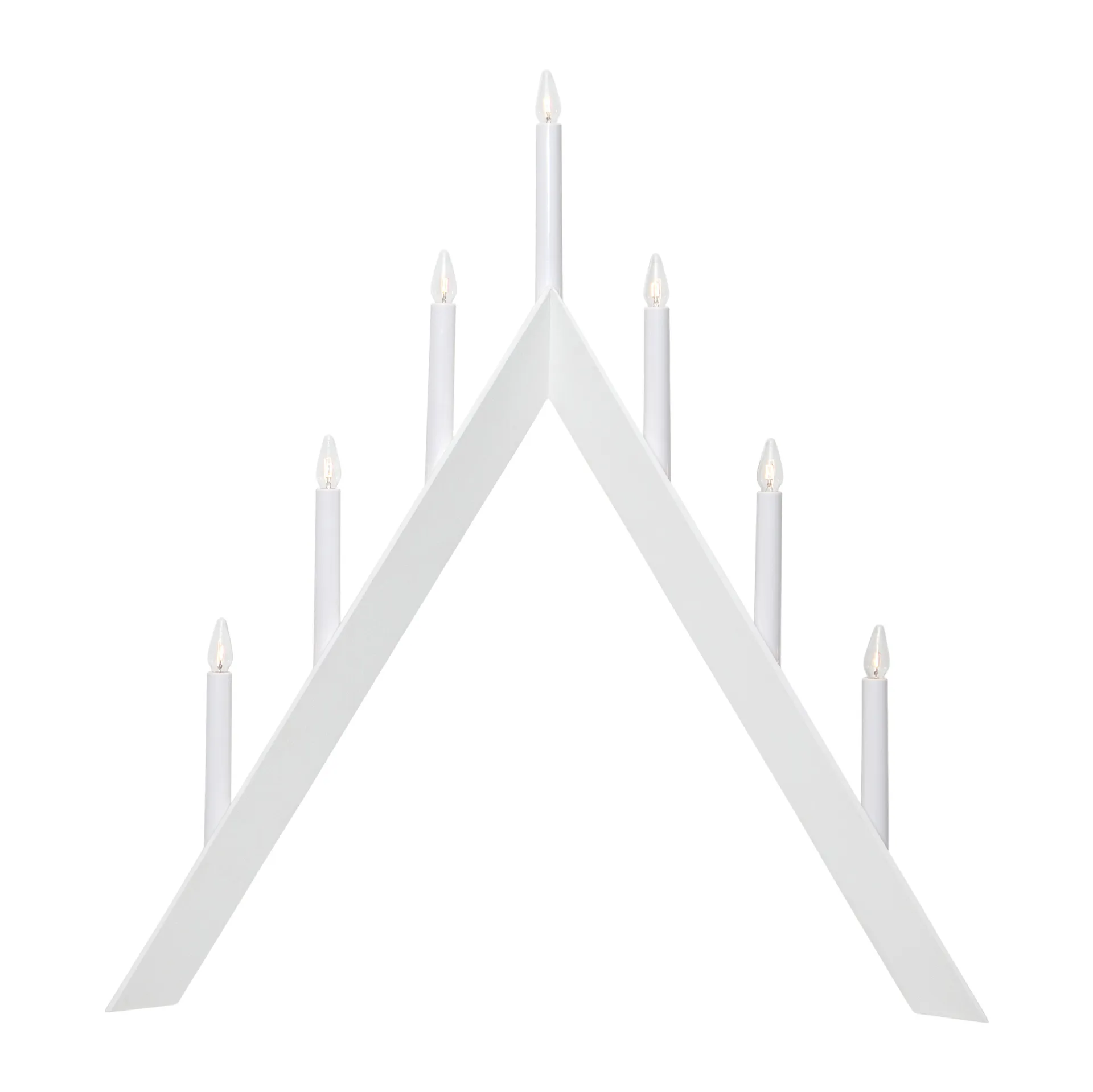 Arrow candelabro de Advento 64,5 cm, Branco Star Trading