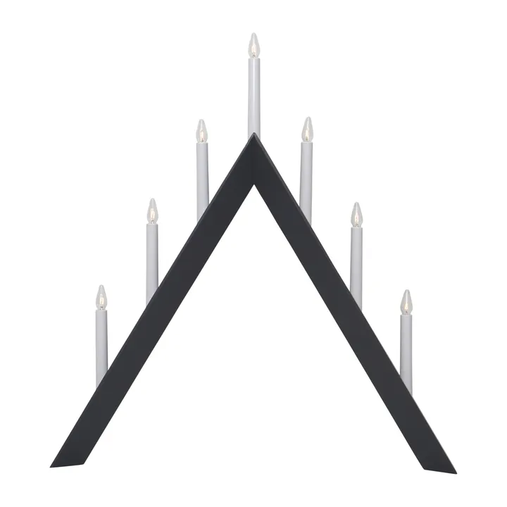 Arrow candelabro de Advento 64,5 cm - Cinzento - Star Trading