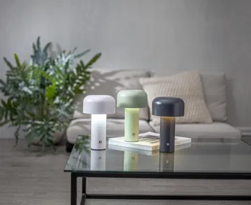 Bobby candeeiro de mesa portátil - Branco - Star Trading