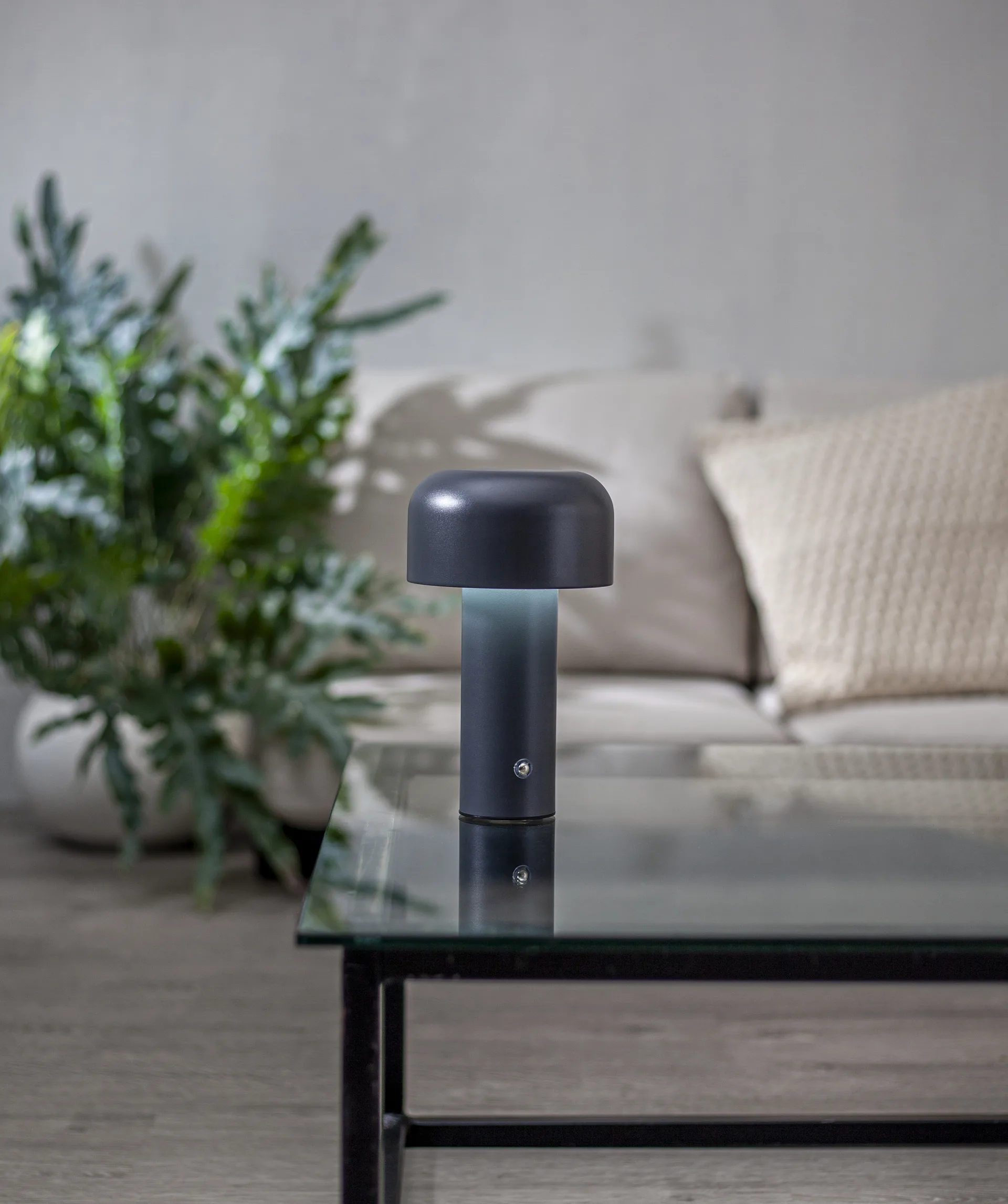 Bobby candeeiro de mesa portátil, Cinzento Star Trading