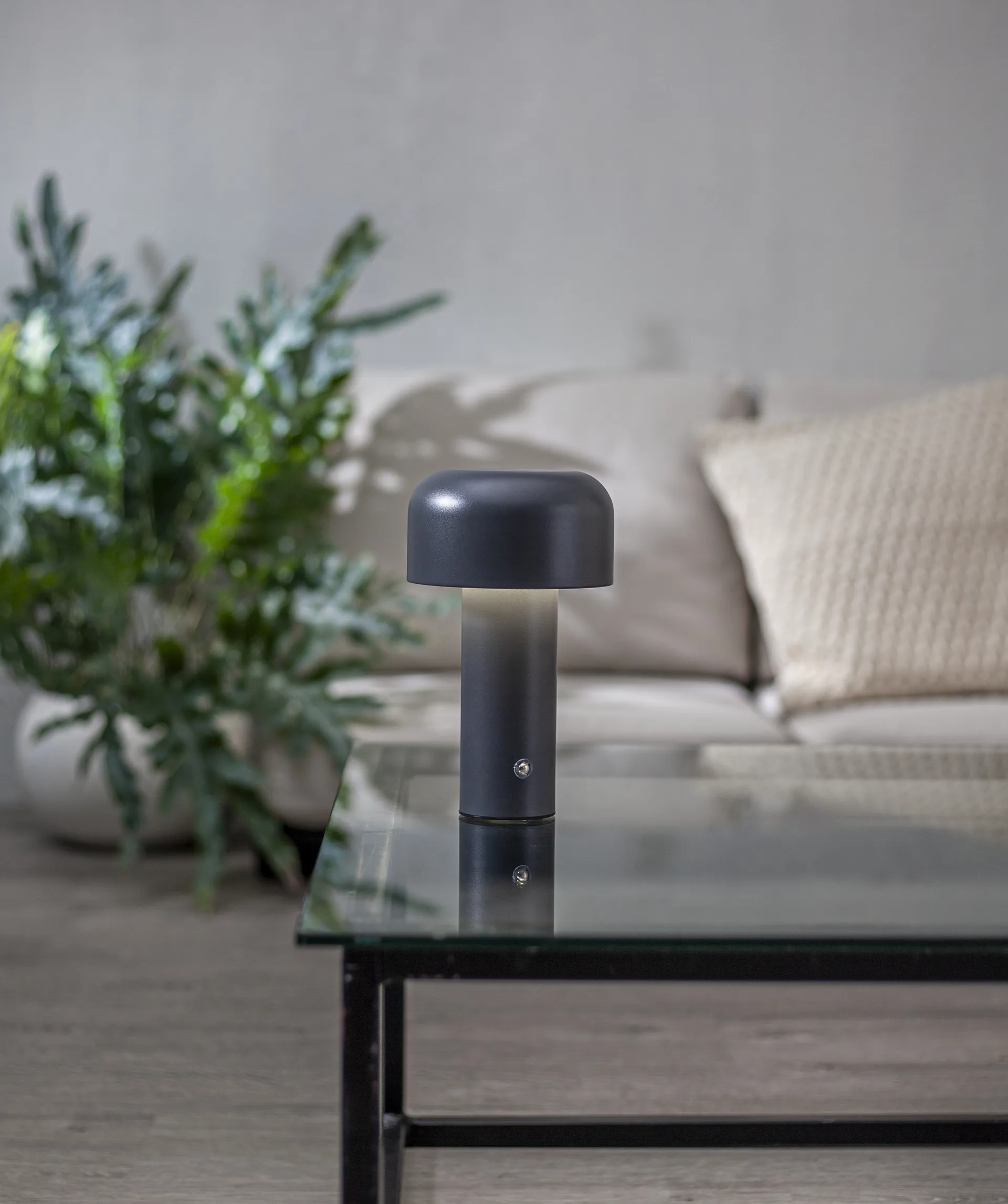 Bobby candeeiro de mesa portátil, Cinzento Star Trading