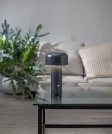 Bobby candeeiro de mesa portátil - Cinzento - Star Trading