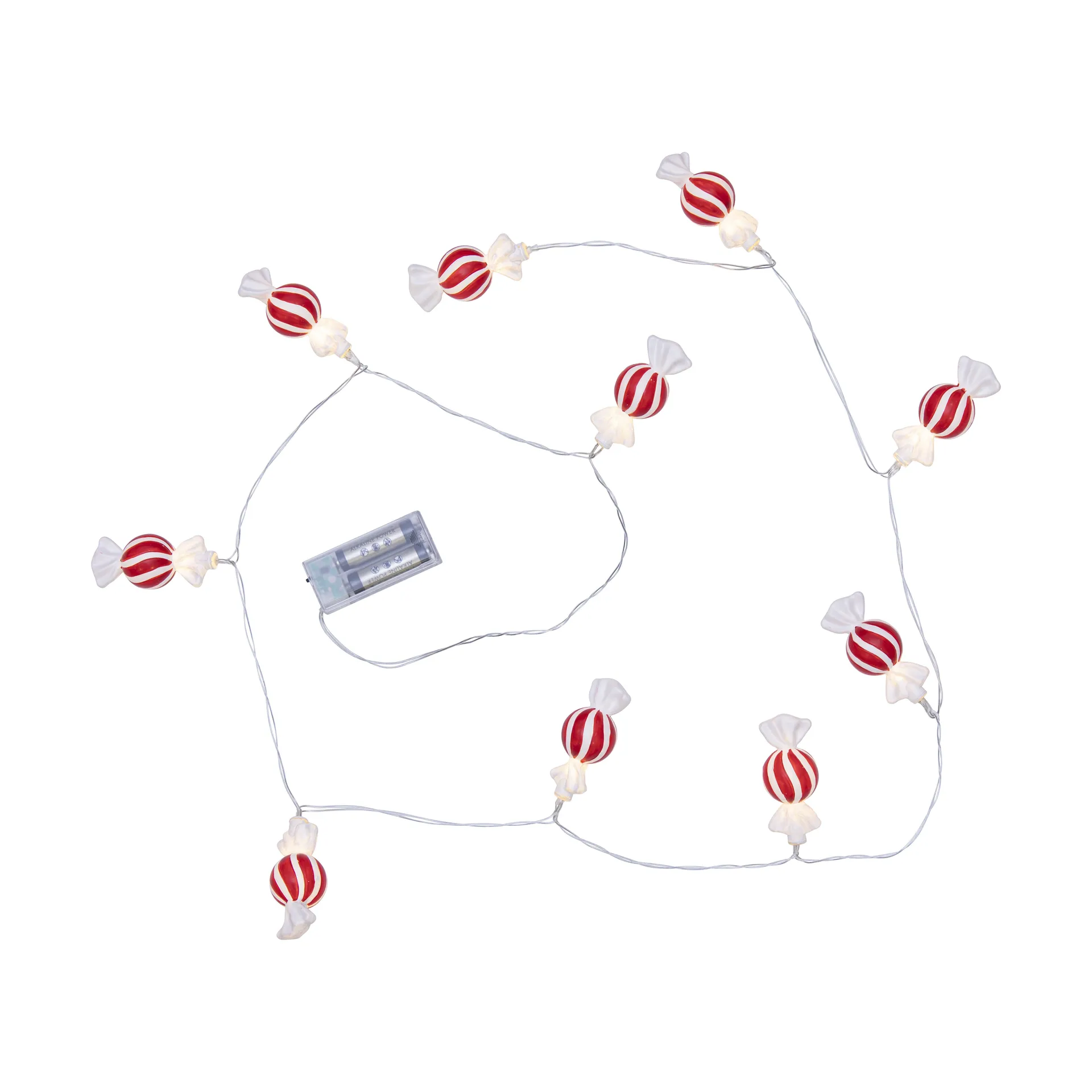 Bonbon corrente de luz 135 cm, Vermelho-branco Star Trading