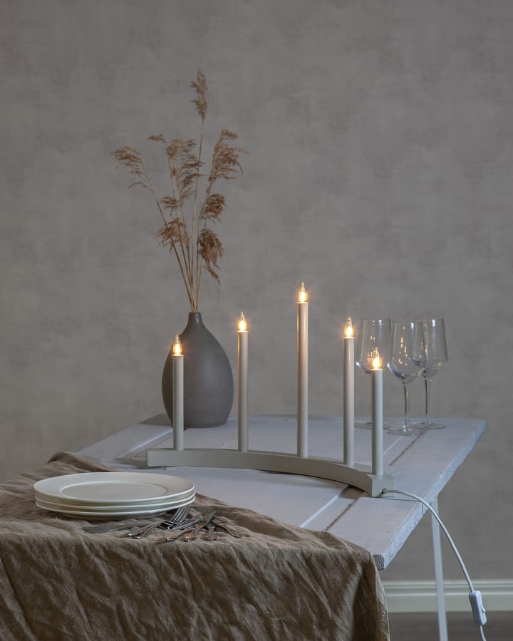 Candelabro do Advento Accent, Cinzento Star Trading