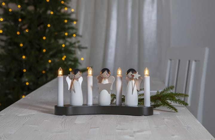 Candelabro do advento coro do anjo, Branco Star Trading