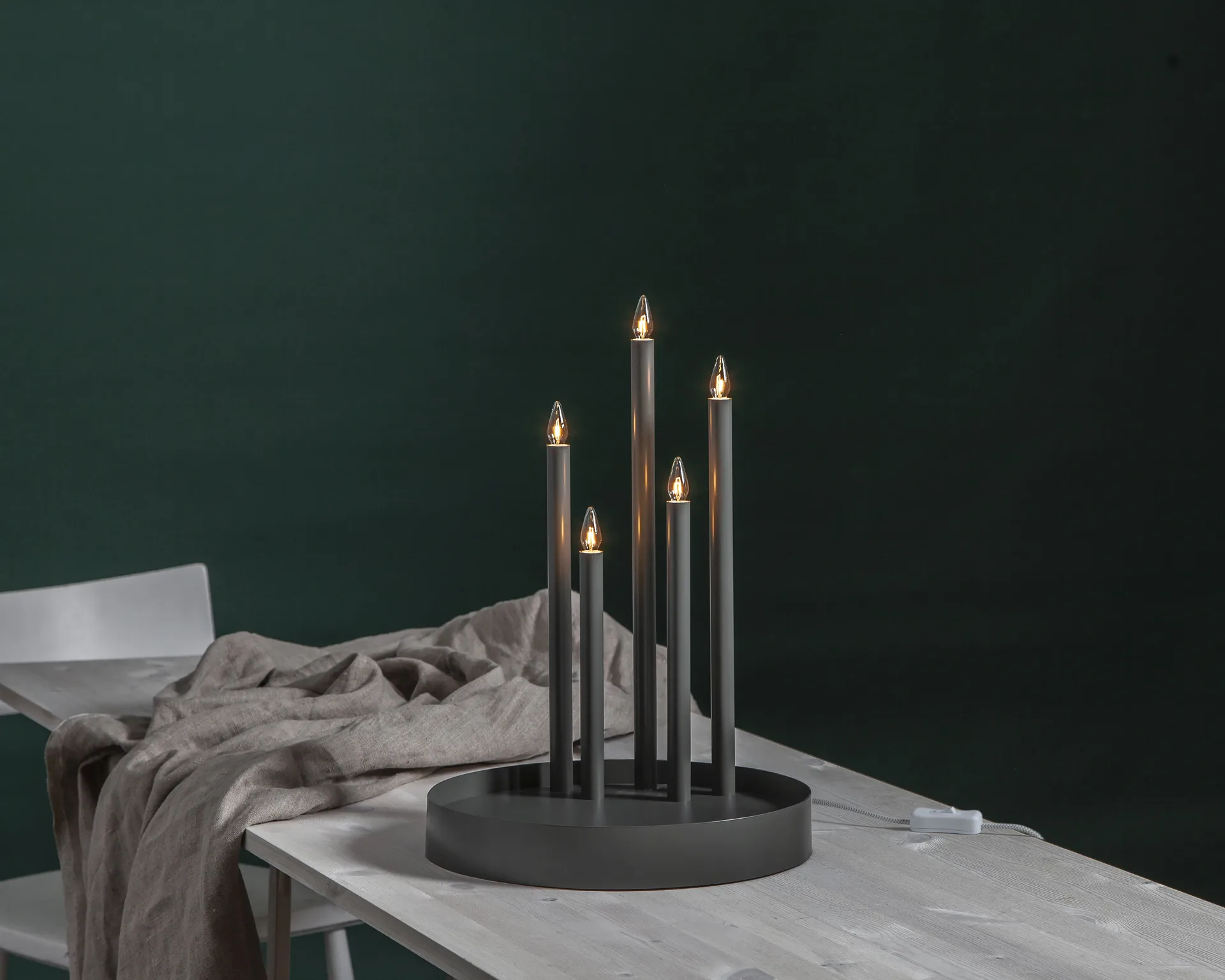 Candelabro do Advento Deco, Mist Star Trading