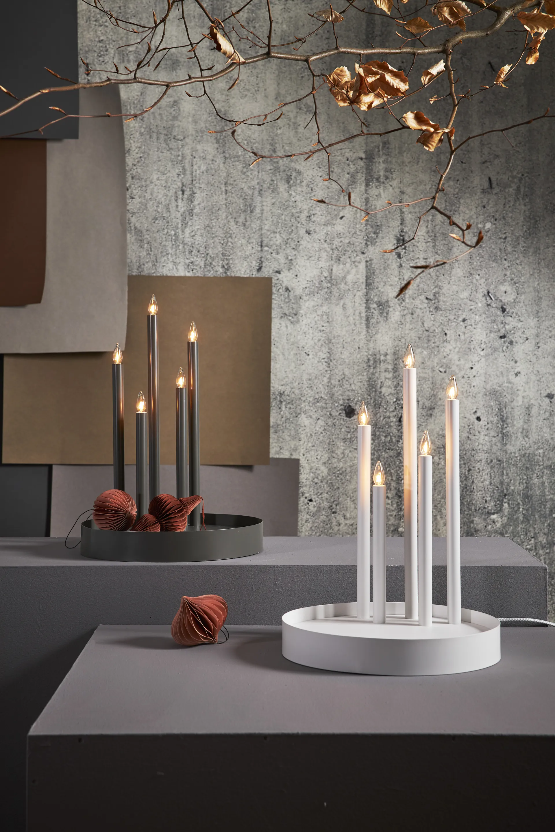 Candelabro do Advento Deco, Mist Star Trading
