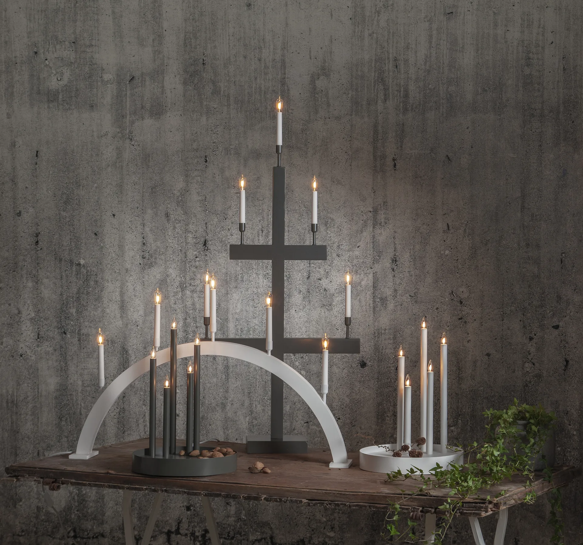 Candelabro do Advento Deco, Mist Star Trading
