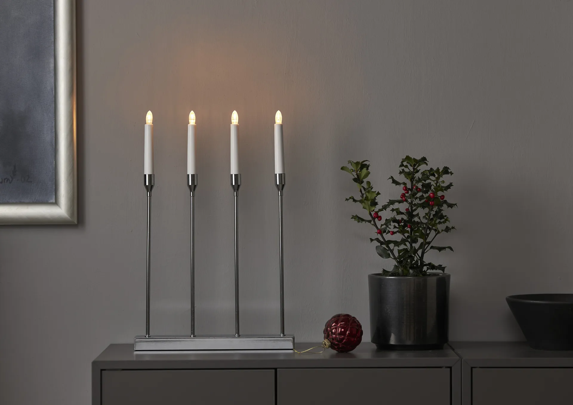 Candelabro do Advento Lottie , Cromo Star Trading