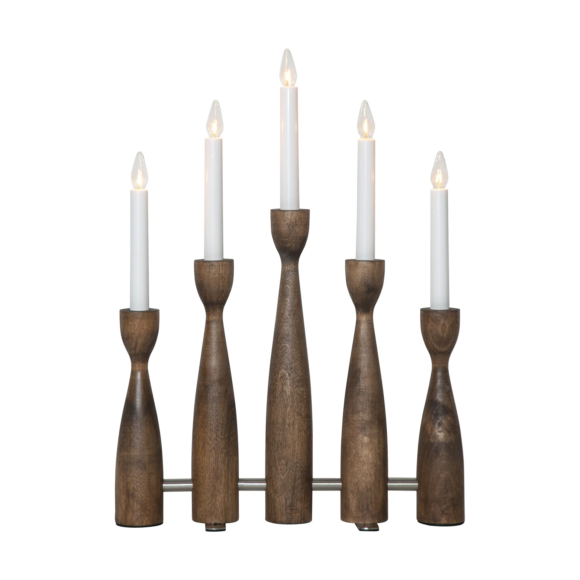 Candelabro do Advento Midja 2.0 , Nogueira  Star Trading