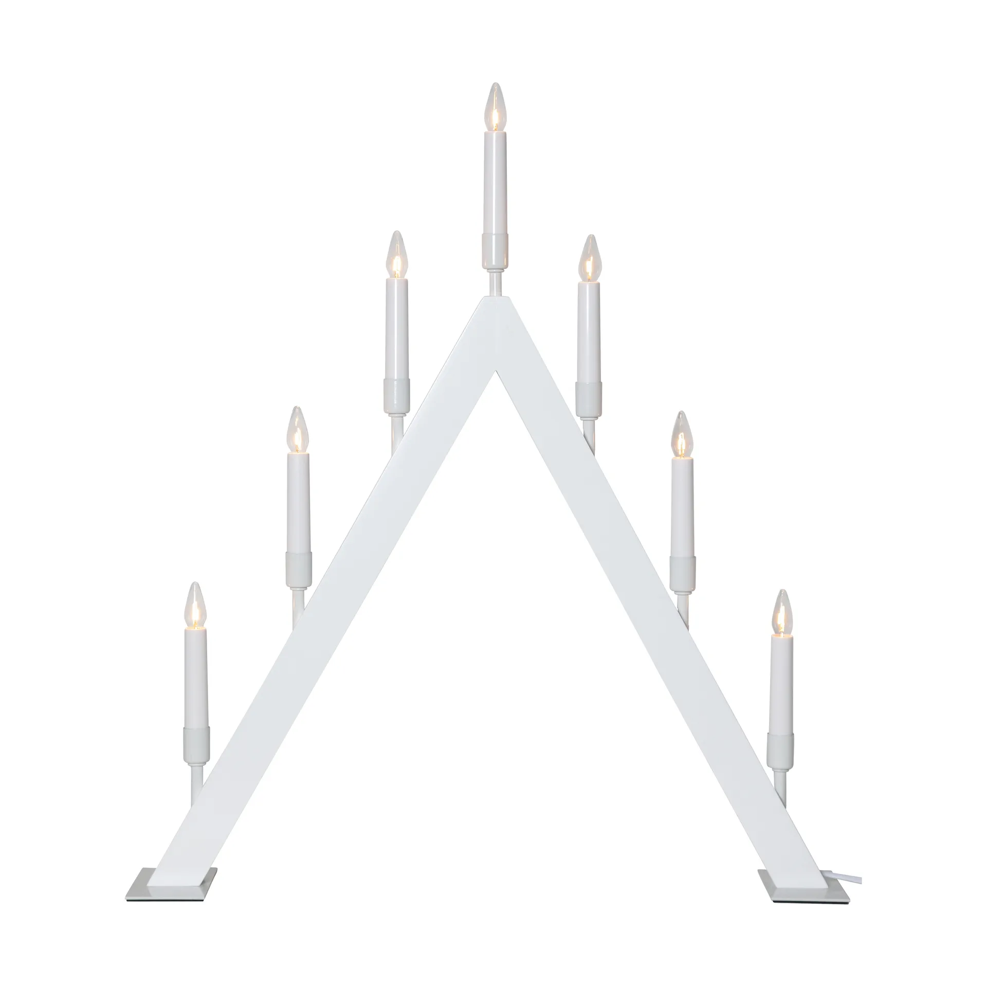 Candelabro do Advento Vind A, Branco Star Trading