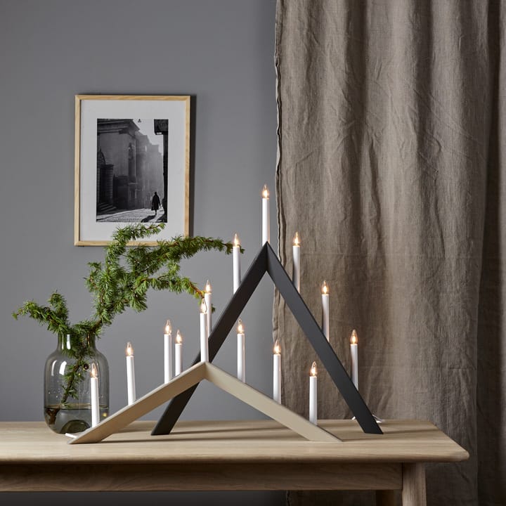 Castiçal Arrow 36 cm, Bege Star Trading