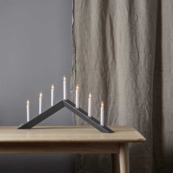 Castiçal Arrow 36 cm, Cinzento Star Trading