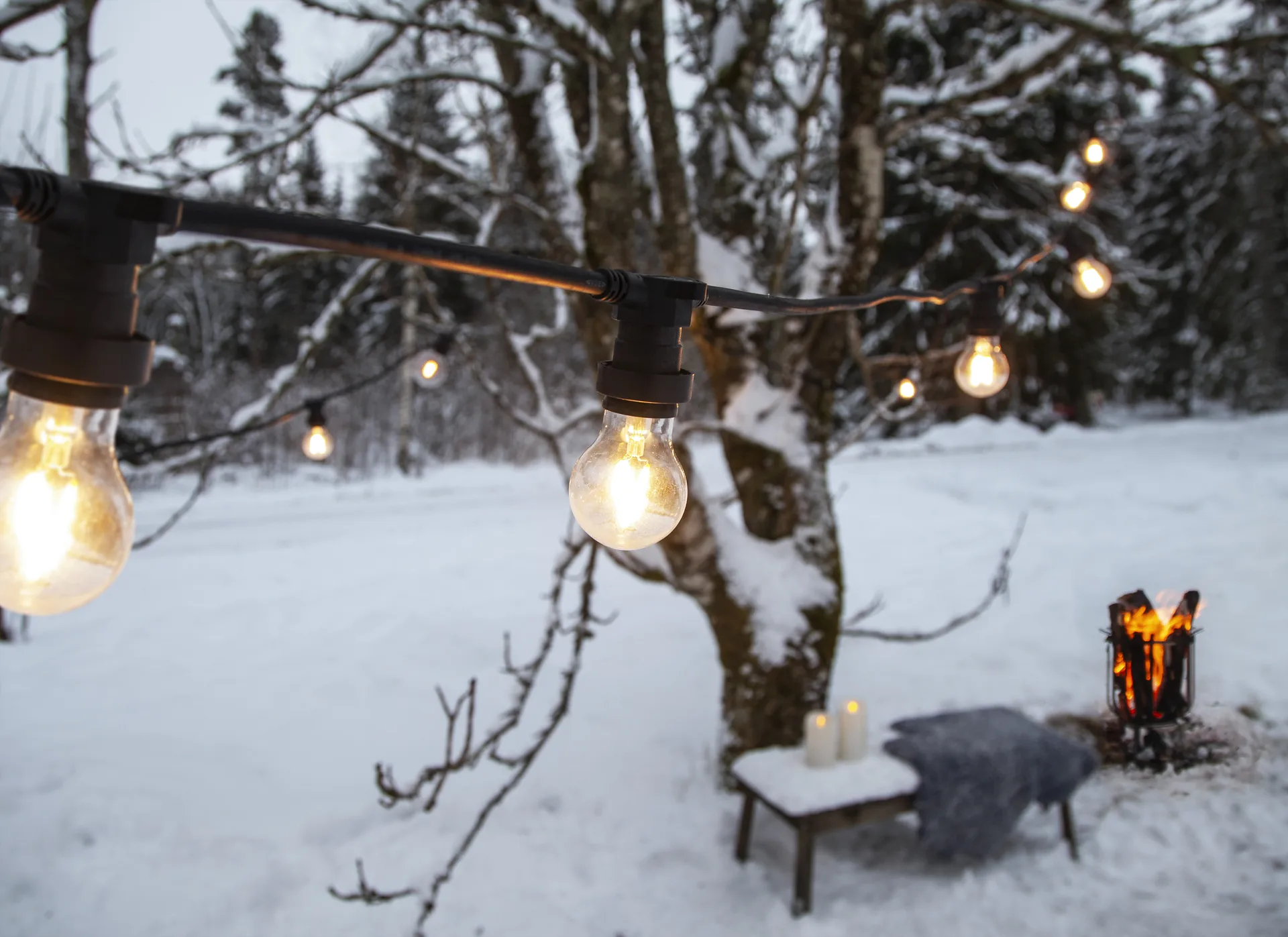 Connecta luzes decorativas E27 7,35 m, Preto Star Trading