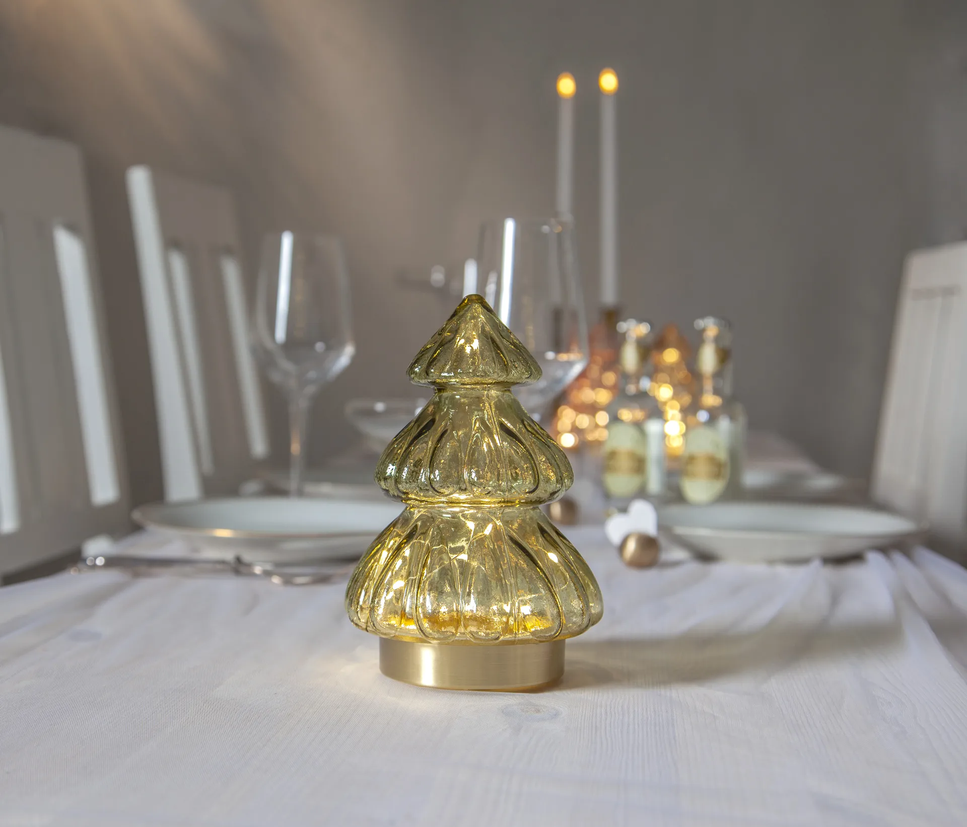 Decoração da mesa luzes de Natal 18 cm Abete, Verde Star Trading