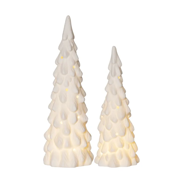 Decoração de inverno para interior - Abeto branco, 2 peças - Star Trading