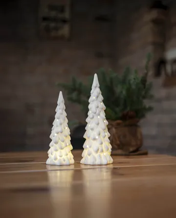 Decoração de inverno para interior - Abeto branco, 2 peças - Star Trading