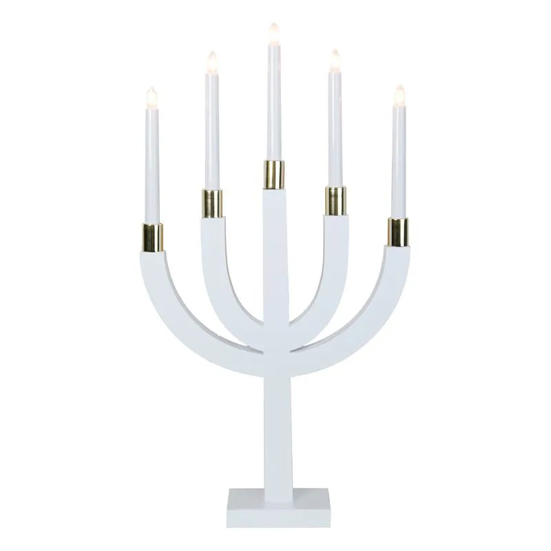 Elias castiçal de Advento, branco Star Trading