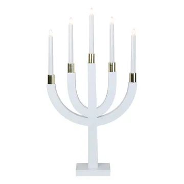 Elias castiçal de Advento - branco - Star Trading