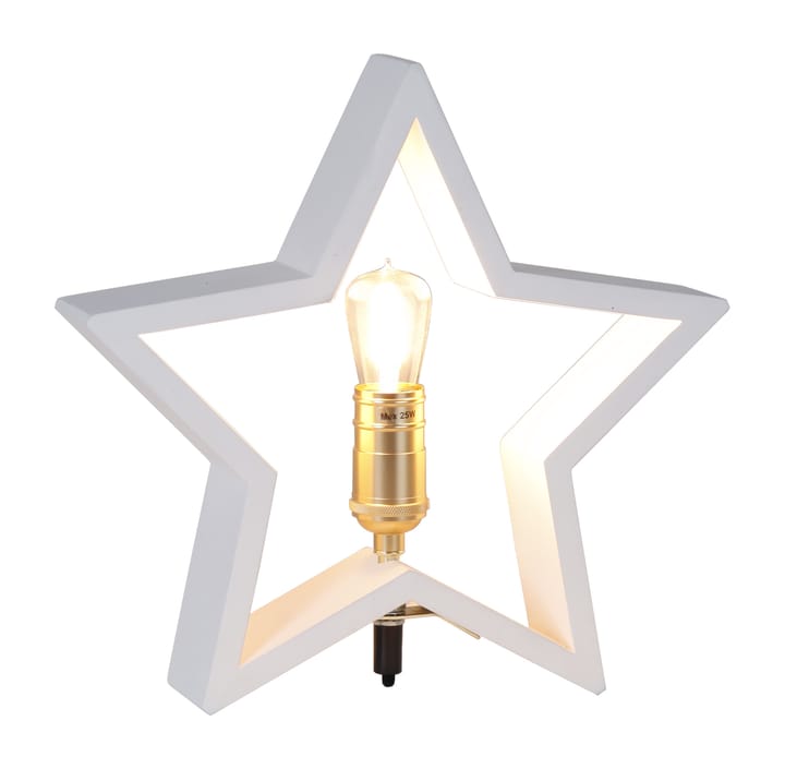 Estrela de mesa do advento Lysekil 29 cm - branco - Star Trading