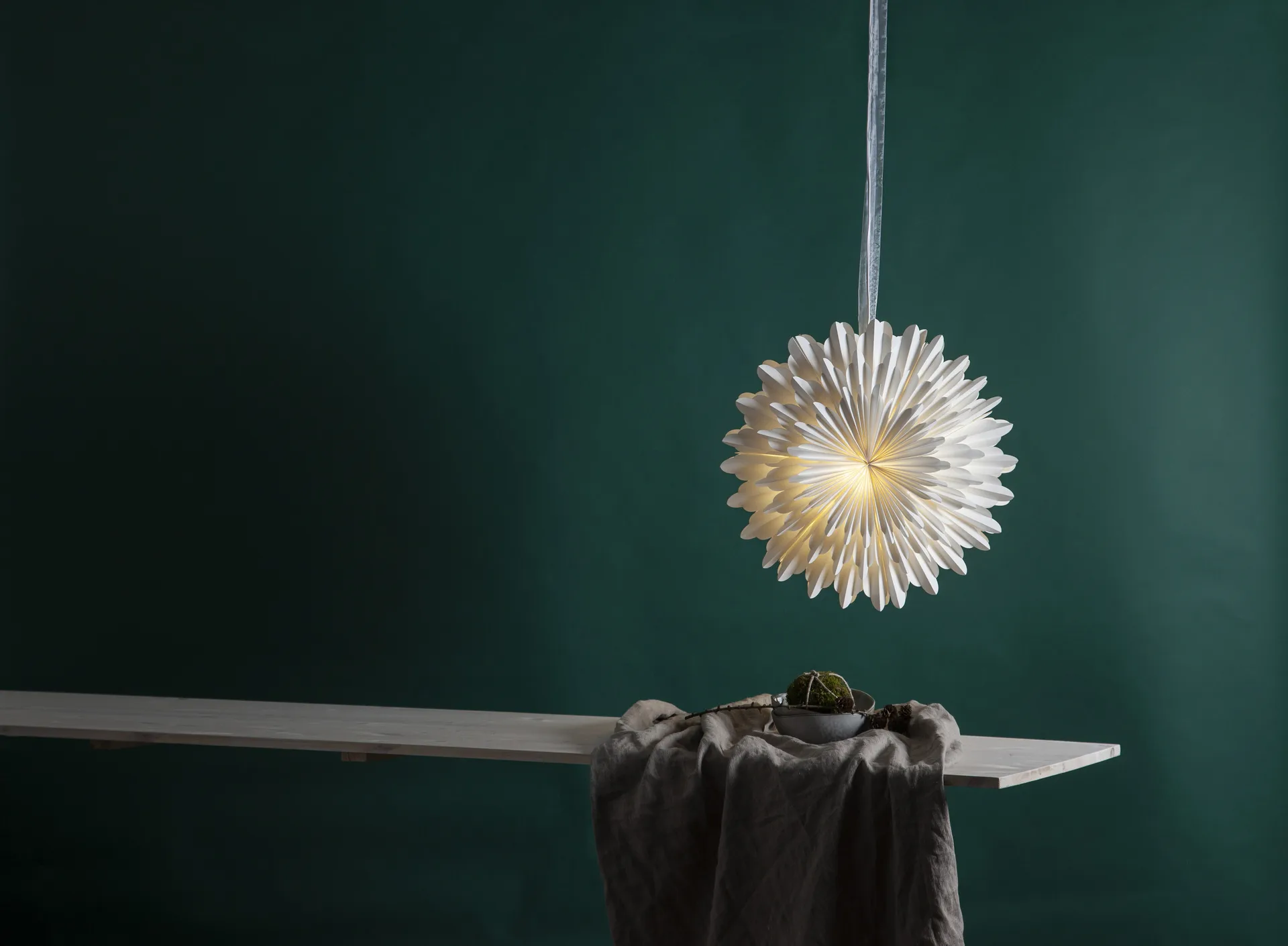 Estrela do advento Ø50 cm Snow, Branco Star Trading
