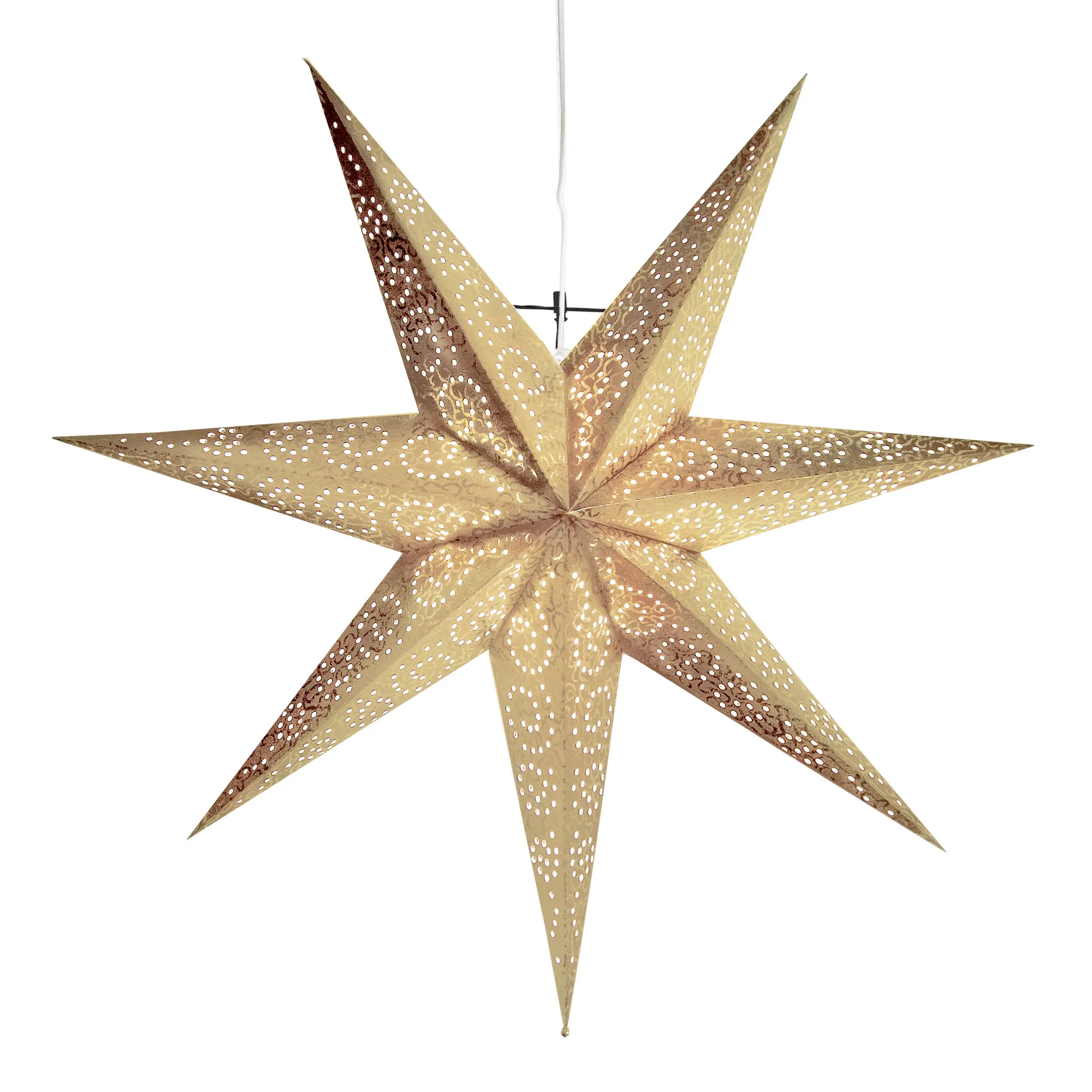 Estrela do Advento 60 cm Antique, Dourado Star Trading