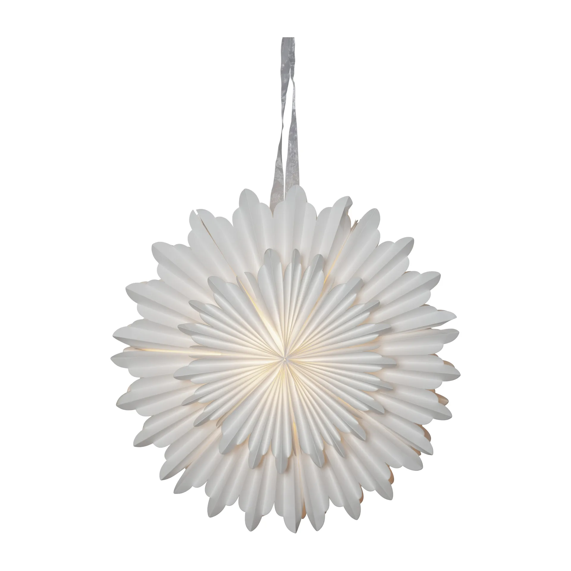 Estrela do advento Crystal Ø55 cm, Branco Star Trading