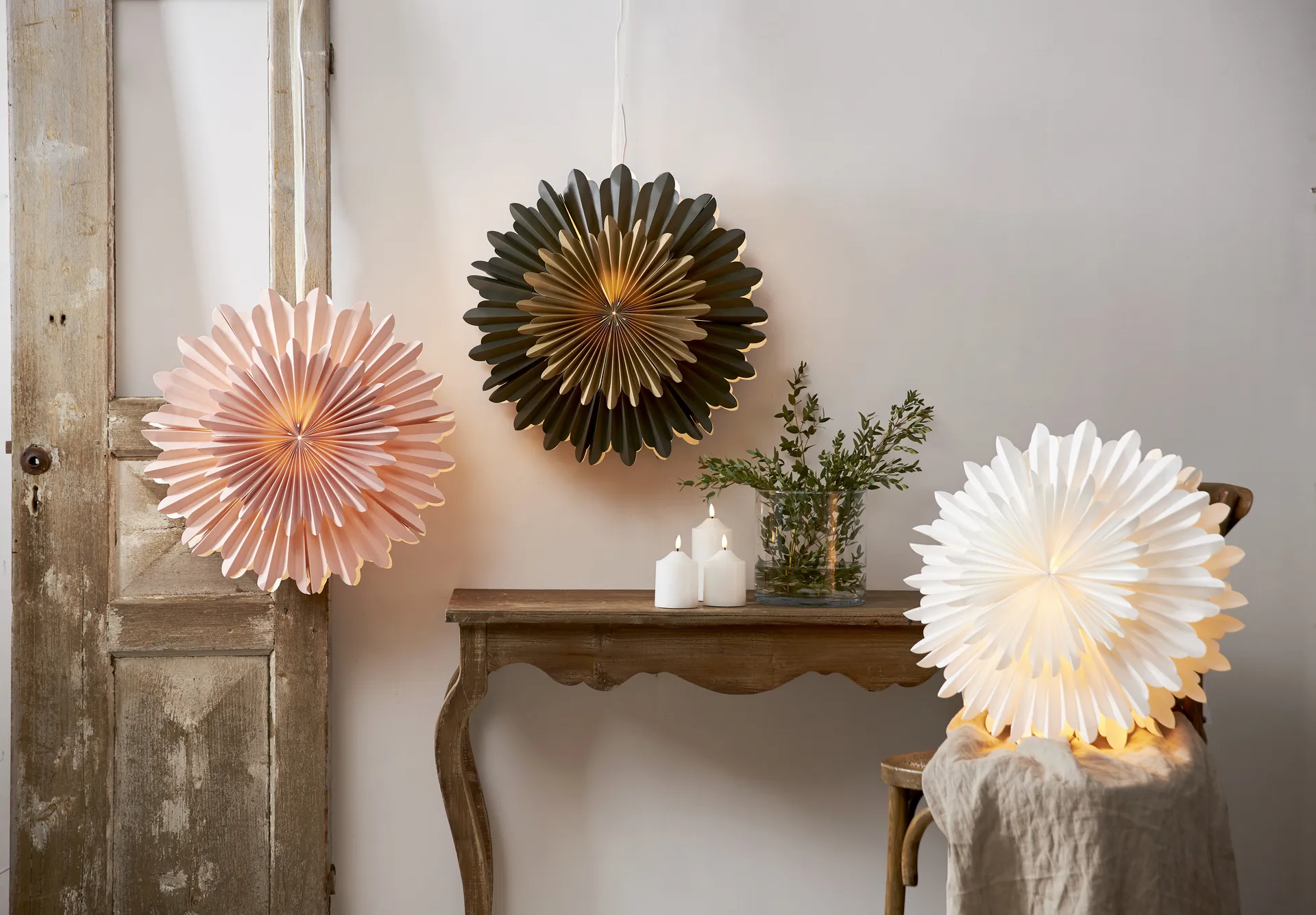 Estrela do advento Crystal Ø55 cm, Branco Star Trading