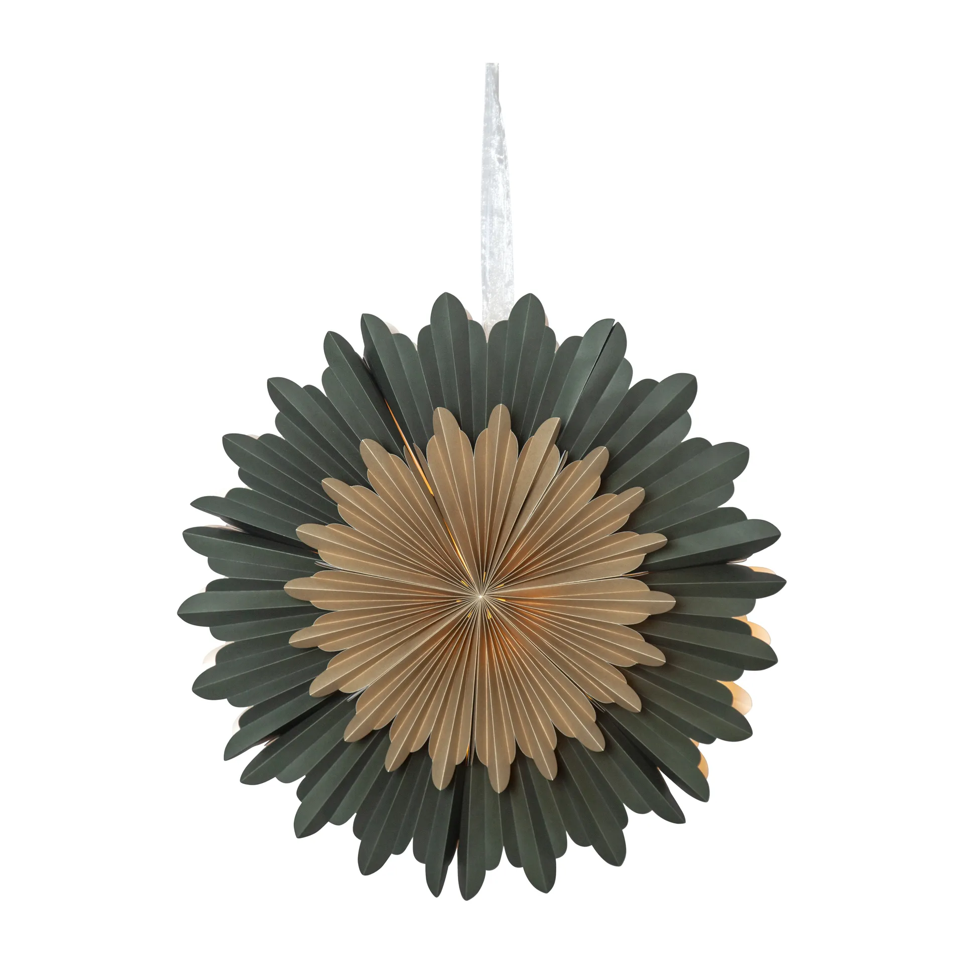 Estrela do advento Crystal Ø55 cm, Verde Star Trading