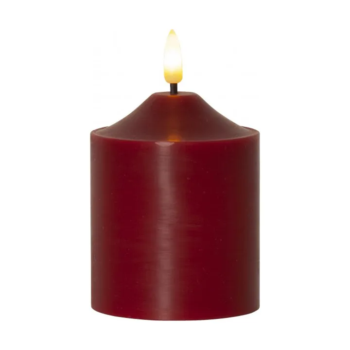 Flamme vela em bloco LED 12 cm, Vermelho Star Trading