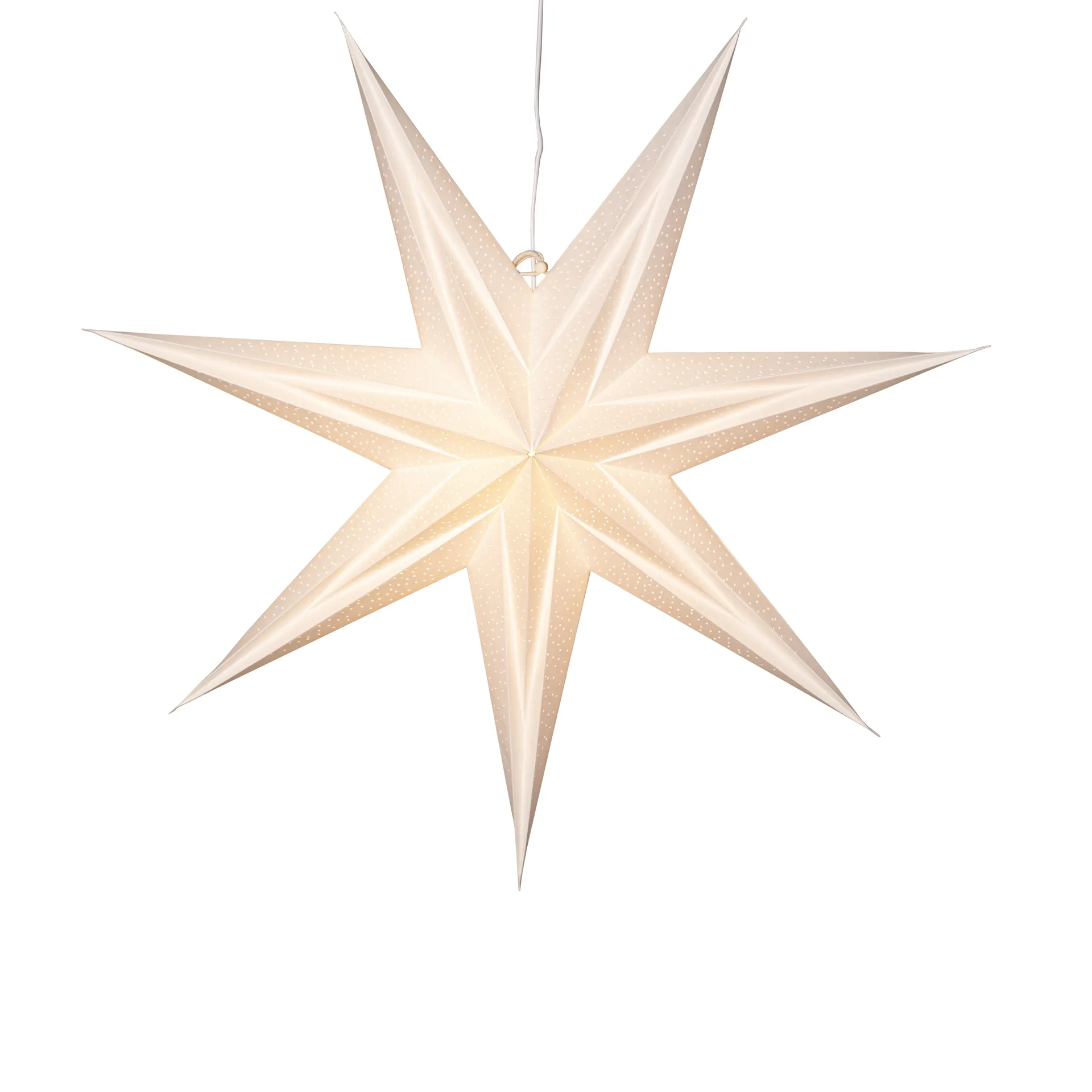 Holly estrela de papel 60 cm, Branco Star Trading