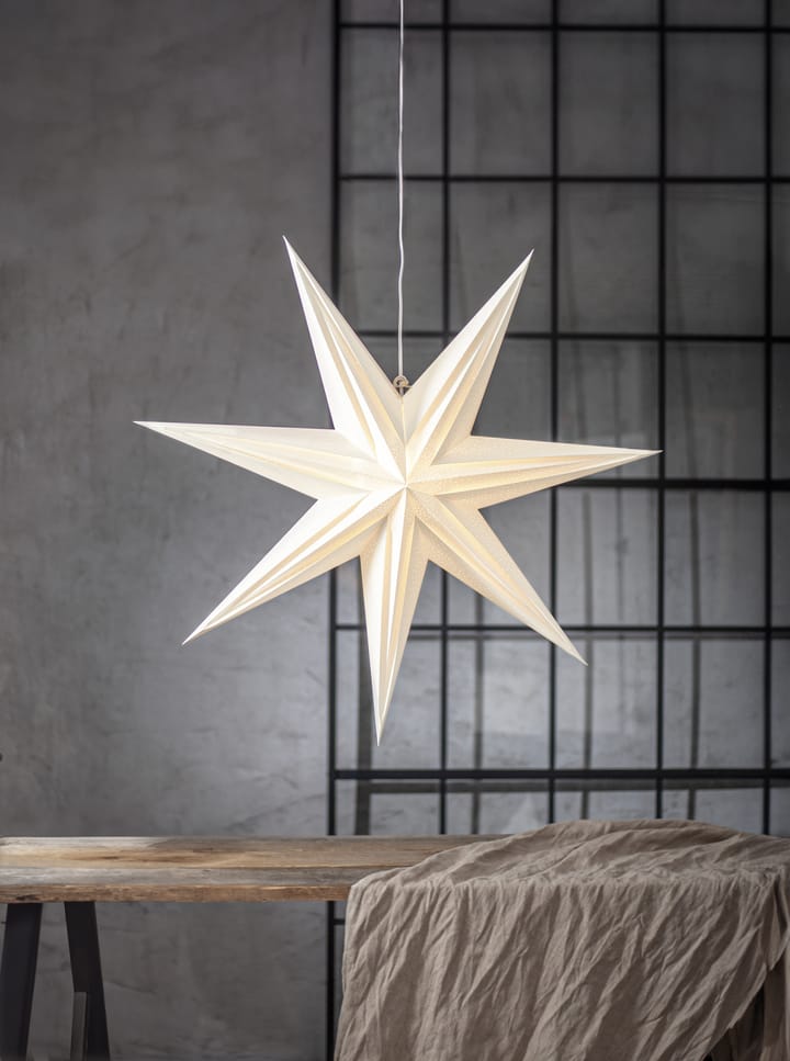 Holly estrela de papel 75 cm, Branco Star Trading