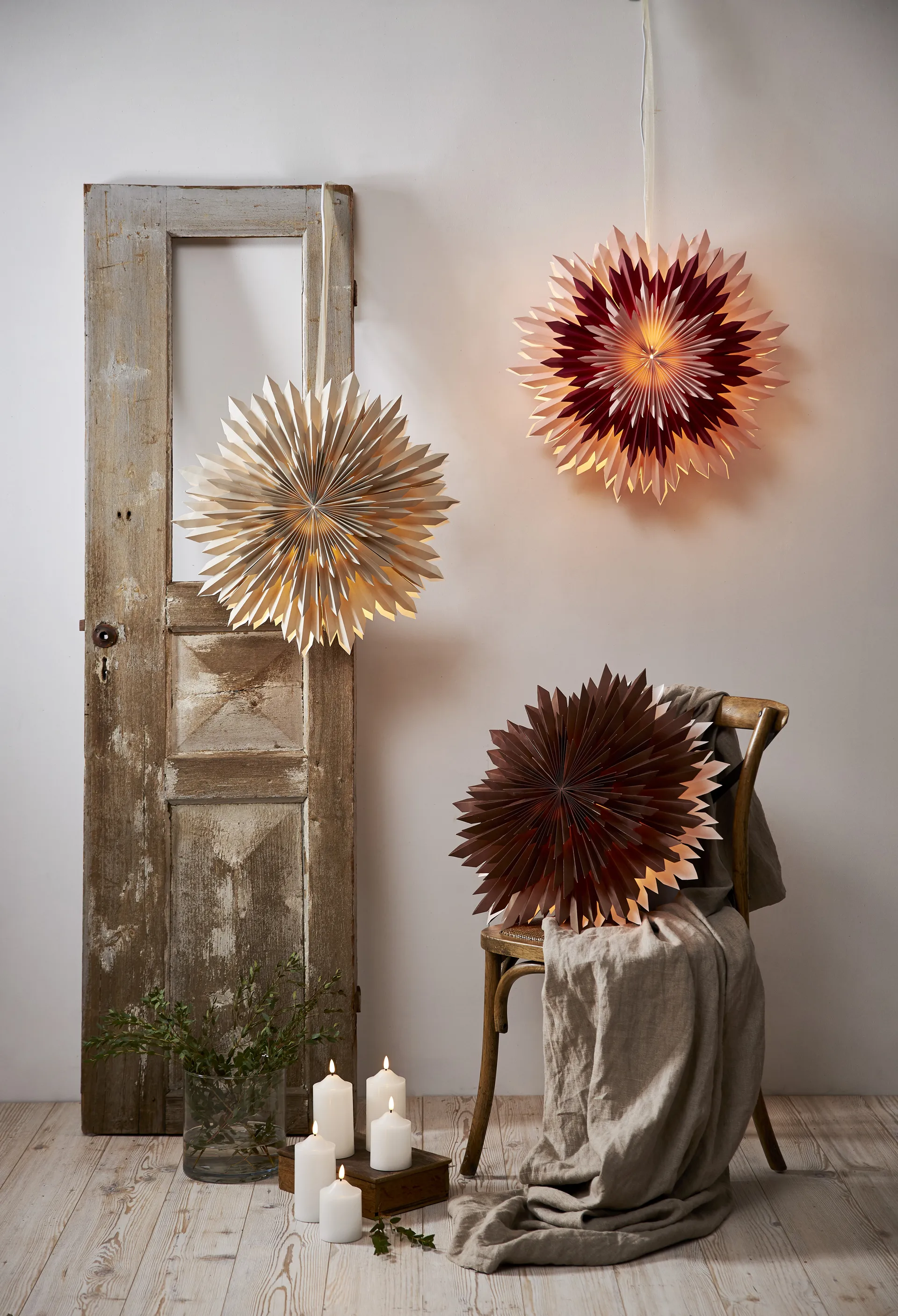 Ice estrela do Advento Ø50 cm, Bege Star Trading