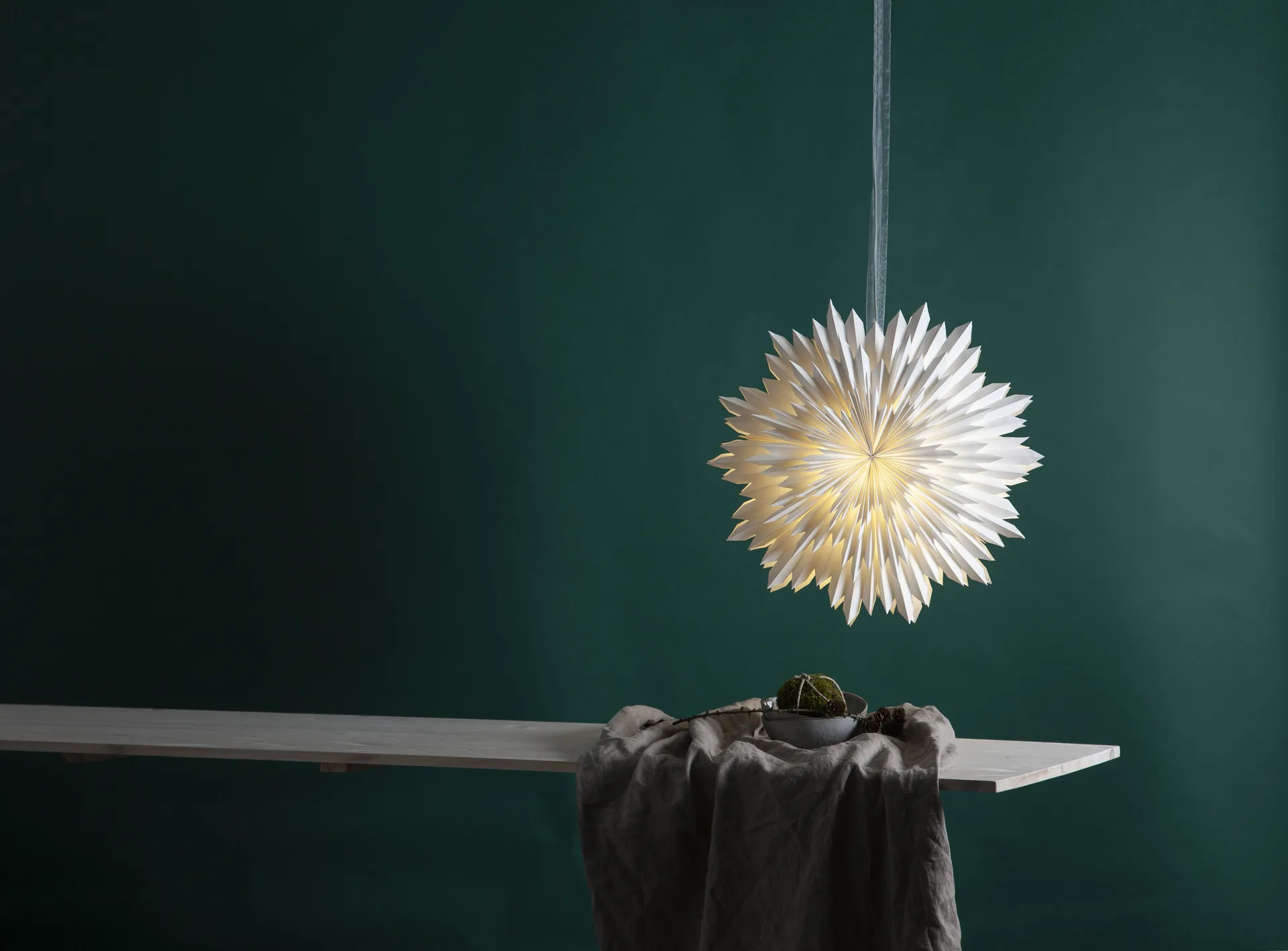 Ice estrela do Advento Ø50 cm, Branco Star Trading