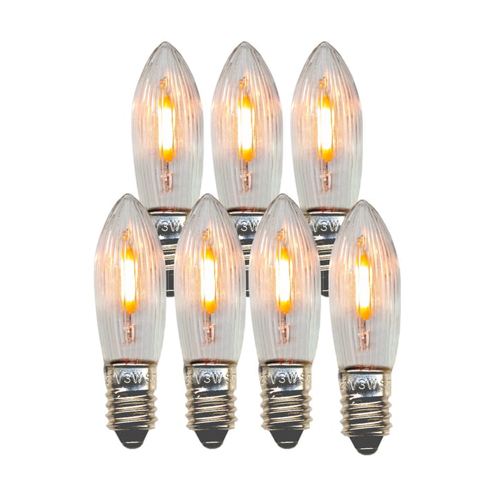 Lâmpada de substituição E10 LED interior 7-unidades, 2100K Star Trading