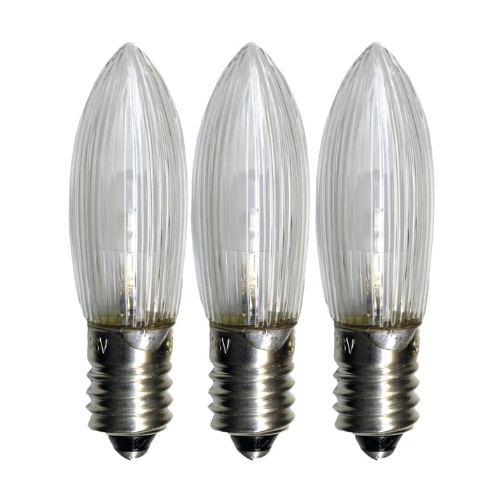 Lâmpada de substituição E10 universal LED exterior 3-unidades, 0,2K não regulável Star Trading