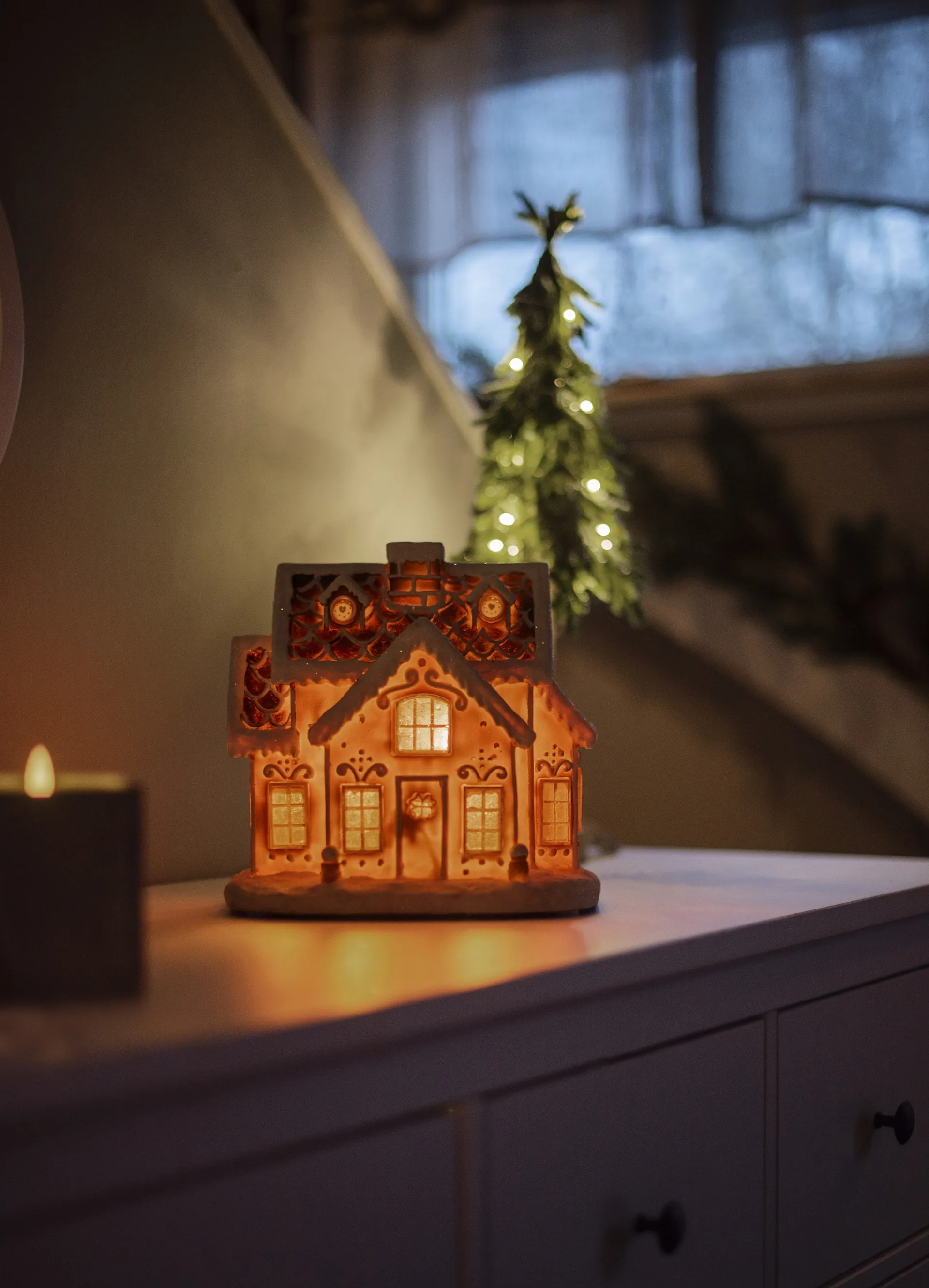 Luzes de Natal Gingerville Panorama, Castanho Star Trading