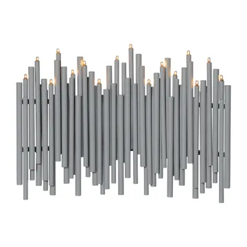 Note castiçal de Advento 25x35 cm - Cinzento - Star Trading